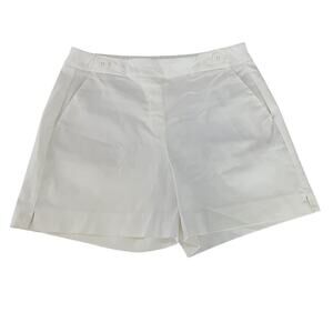 White house black market women's sailor shorts white Size 6 nautical Fisherman